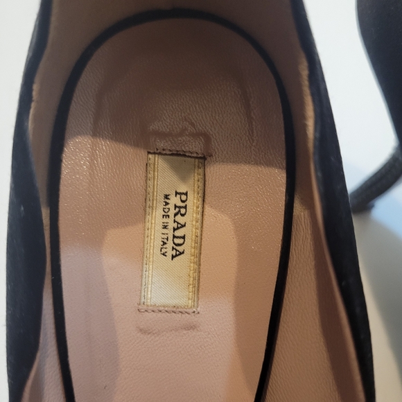 Prada black satin embellished pumps size 40 - Picture 6 of 16